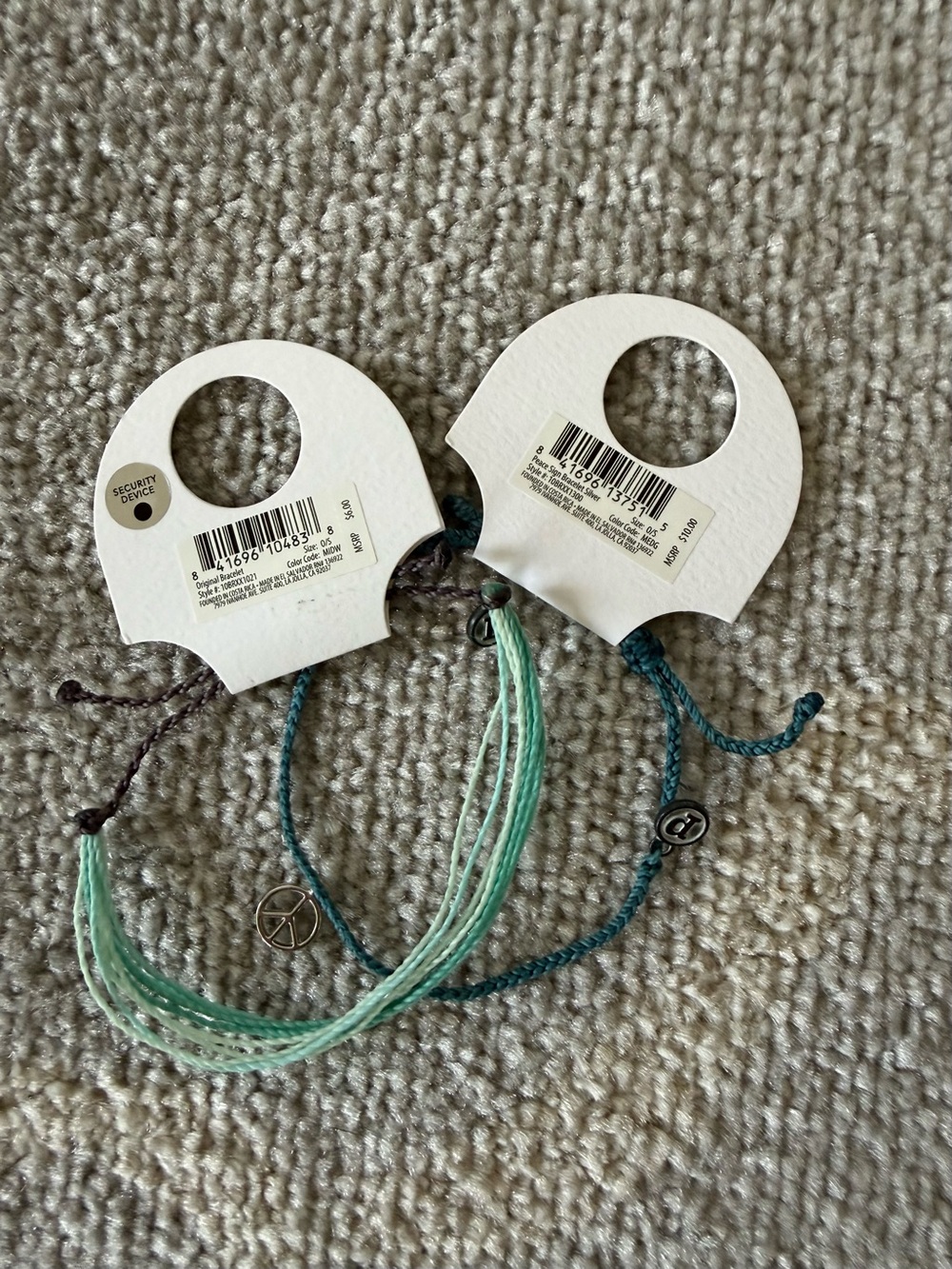 Pura Vida Mint & Teal Friendship Bracelet Set - Picture 2 of 2